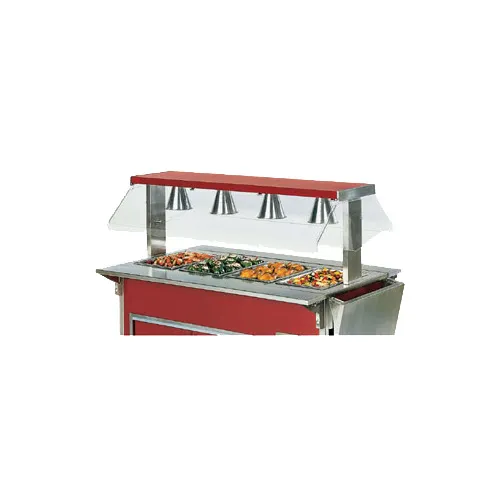 Vollrath 98600 Access Non-Adjustable Buffet Breath Guard Modified Corner Station