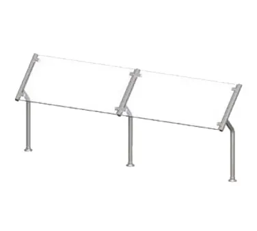 Vollrath 98635 Contemporary Breath Guard, Single-Sided Buffet