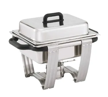 Vollrath 99870 Dakota™ Half-Size Chafer, 4.1 Quart (3.8L) 18/8 Stainless Steel, Legs, Nylon Handles