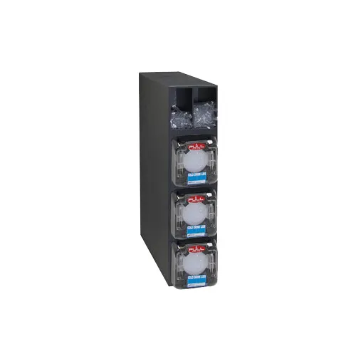 Vollrath C4V LidSaver Dispenser Cabinet, Black Plastic, 4‑Compartment Lid Organizer, Box System