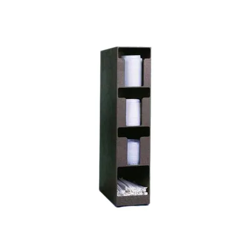 Vollrath CTL-3VS Vertical, Three-Pocket Lid & Straw Dispenser