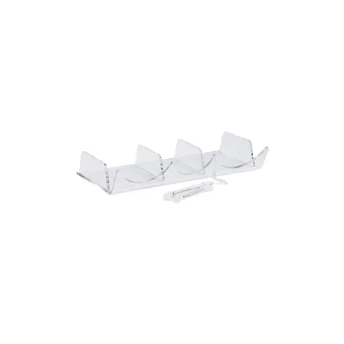 Vollrath EBC-TB Tong, Tissue & Bag Organizer, Fits Under EBC, Clear Acrylic Display Riser