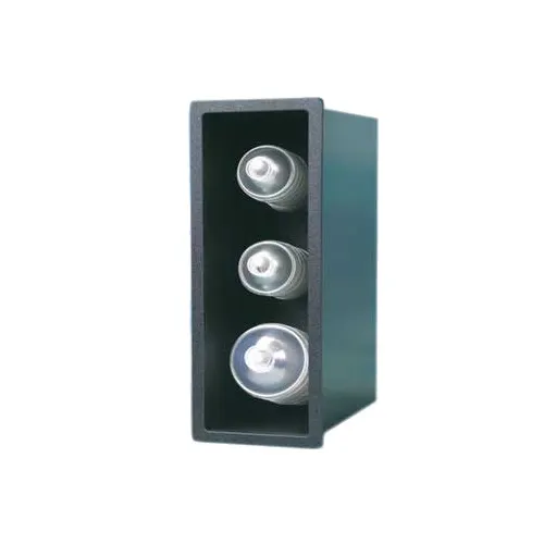 Vollrath FMDL-3V Mount Lid Holder, 3 Stack Dome Lids, 6-3/4"W x 13-1/4"D x 18-1/2"H, Black Plastic