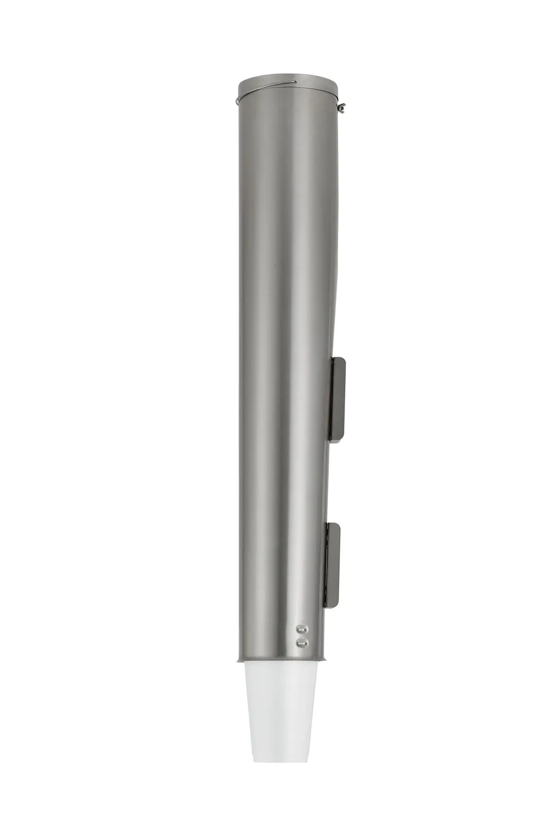 Vollrath PLC-2 Gravity Cup Dispenser, 25-3/4"W x 3-3/4"D, Holds 1 Sleeve, Steel, Wall/Stand Mount