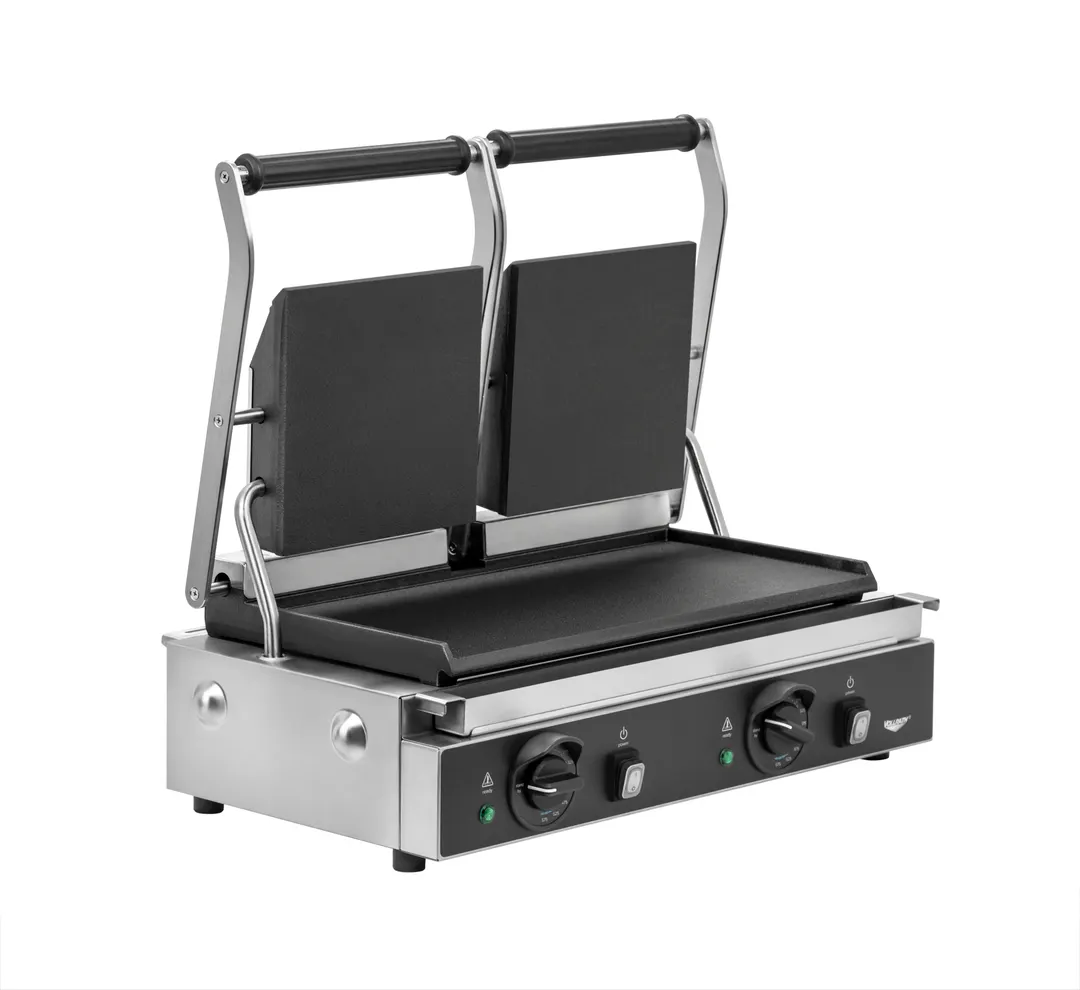Vollrath PSG4-DF208240 Double Cast Iron Panini Sandwich Grill w/ Smooth Plates, 208/240V