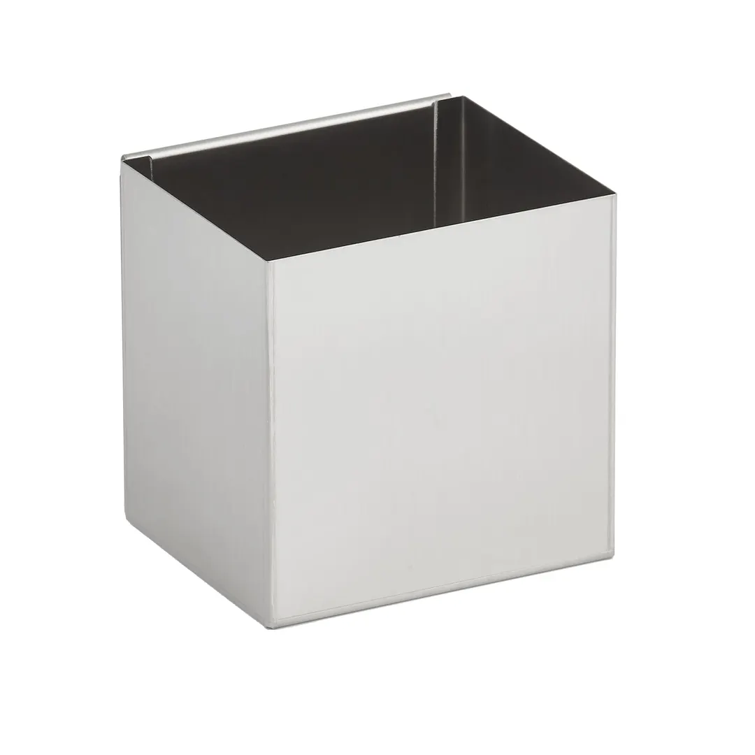 Vollrath SH-1 Staw Holder for Cup Dispenser, 5" H x 4-1/8" W x 5" D, Stainless Steel Construction