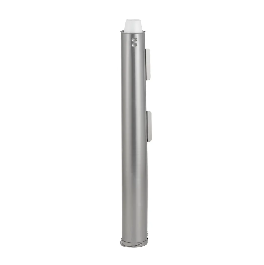 Vollrath SLC-1 Spring Loaded Cup Dispenser, Adjustable, 25-3/4"W x 3-1/8"D, Stainless Wall/Stand, NSF