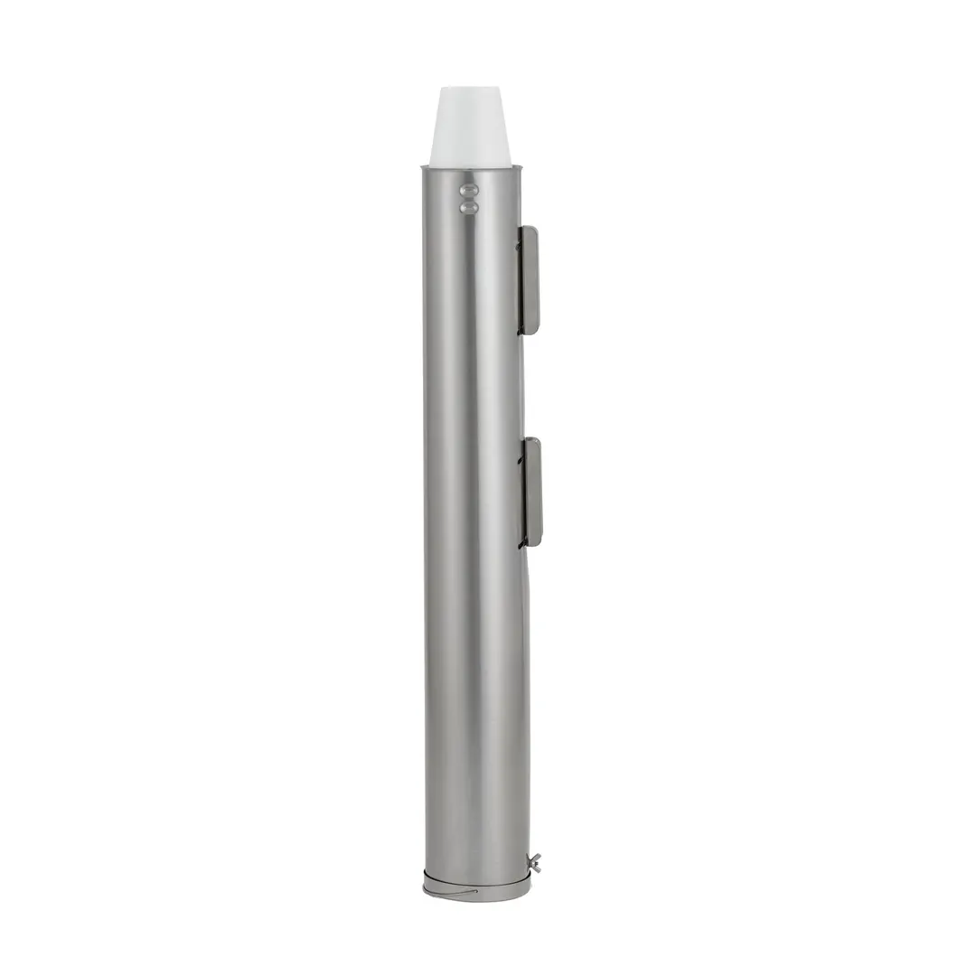 Vollrath SLC-3 Spring Loaded Cup Dispenser, 25.9"W x 4.4"D, Stainless, Wall Mount, 3-1/2"-4-1/8" Cups
