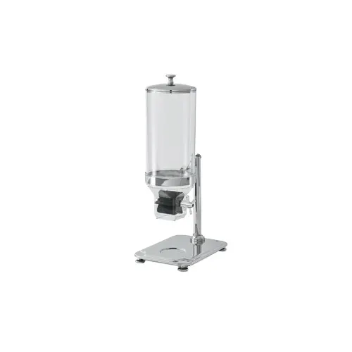 Vollrath T3660 D‑Lux Cereal Dispenser 8‑1/2 Qt, 25" Countertop, Acrylic Body, Stainless Base, 8 L