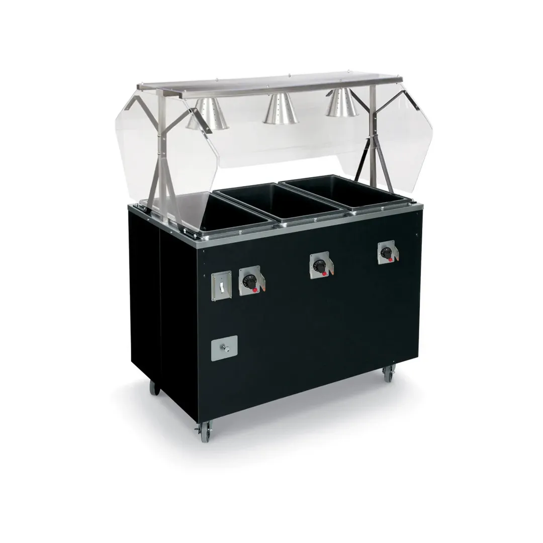 Vollrath T389372 46" 2-Series Affordable Portable™ (3) Sealed Well Hot Food Station Deluxe