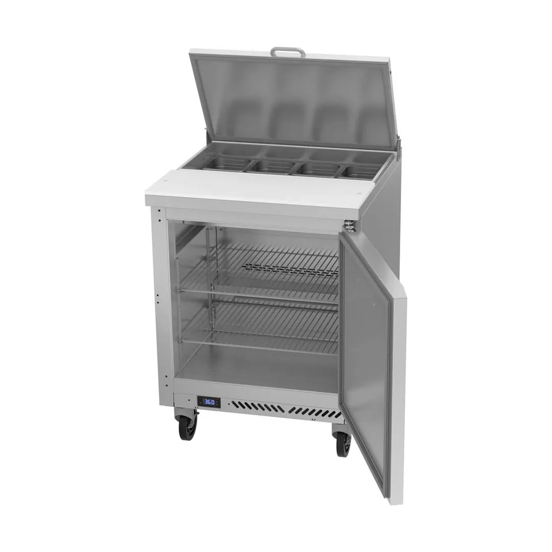 Victory VSP27HC-08 27" One Section Sandwich / Salad Prep Table w/ 1 Door, 8 Pans
