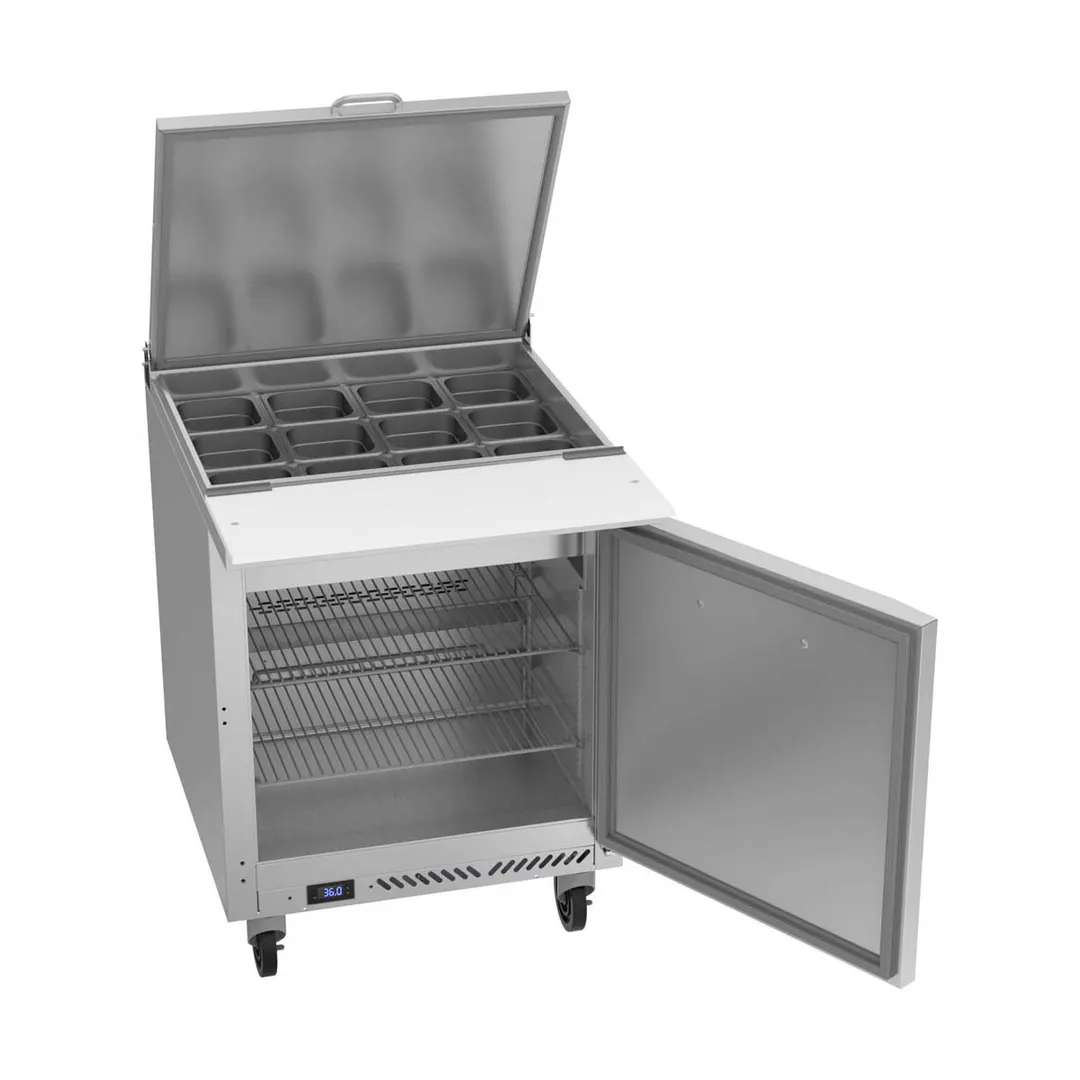 Victory VSP27HC-12B 27" Mega Top Sandwich/Salad Prep Table w/ 1 Door, 12 Pans