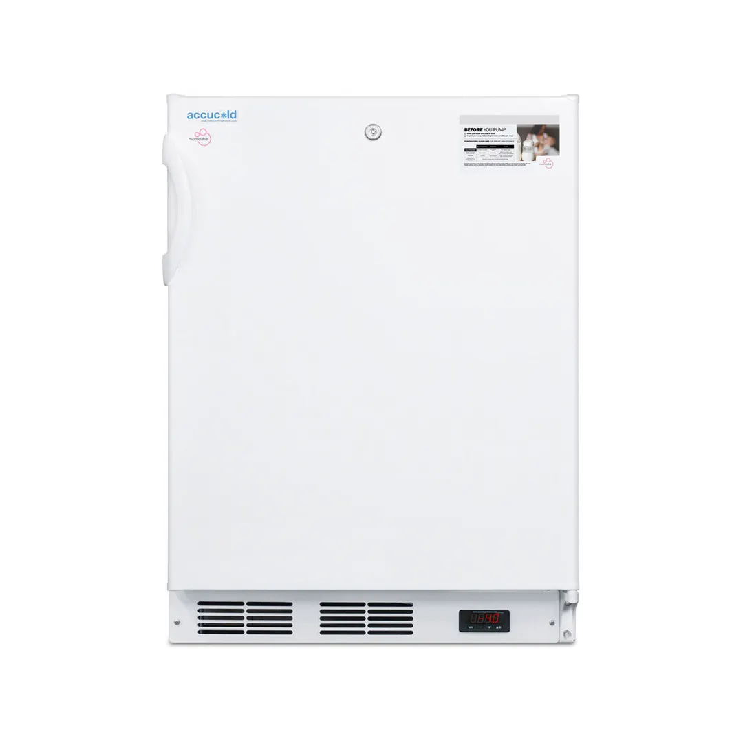 Accucold VT65MLBIMCADA 23.63" Undercounter Breast Milk Freezer, White, 3.5 cu. ft.