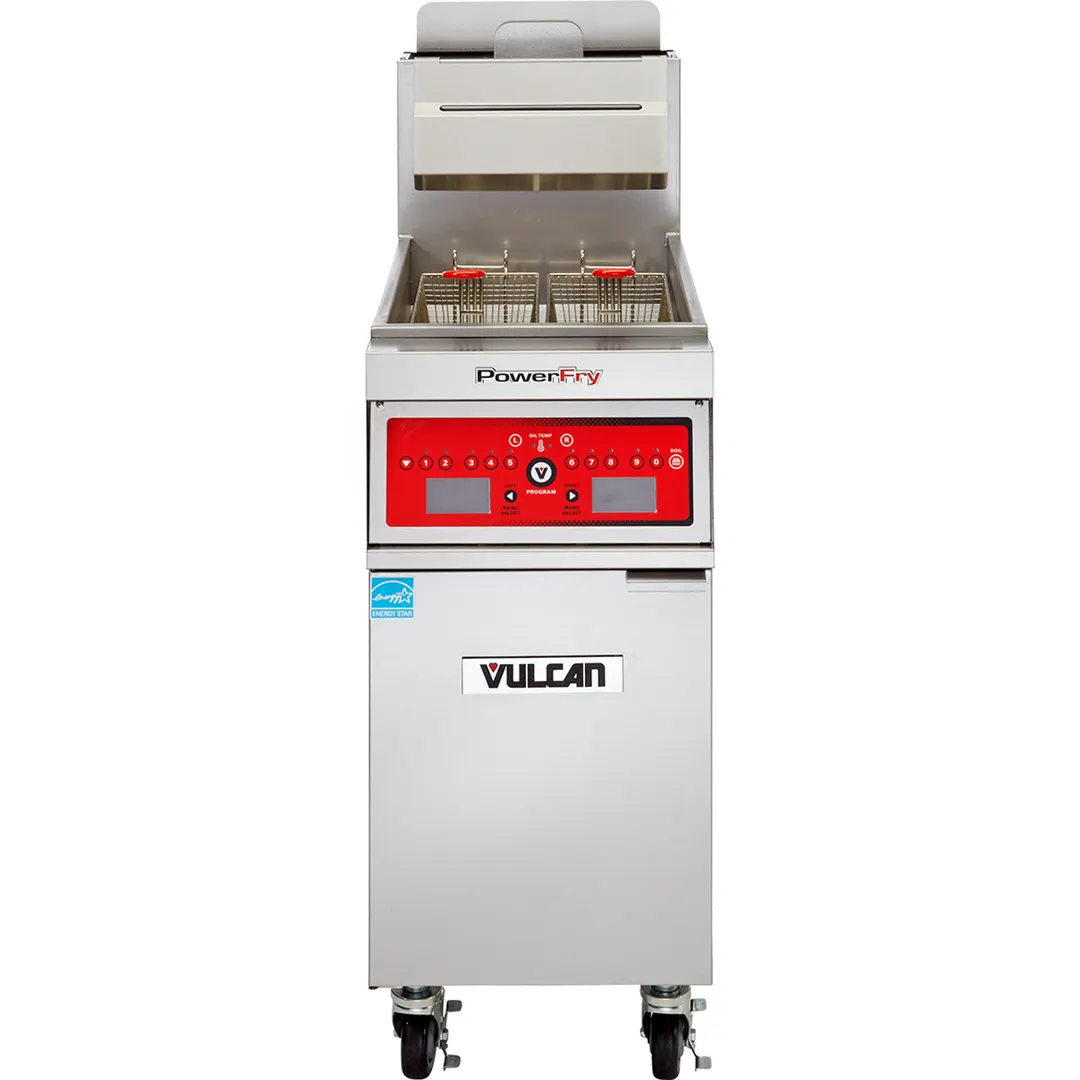 Vulcan 1VK65C PowerFry5™ Full Pot Floor Model Gas Fryer w/ 70-lb Capacity, Twin Baskets