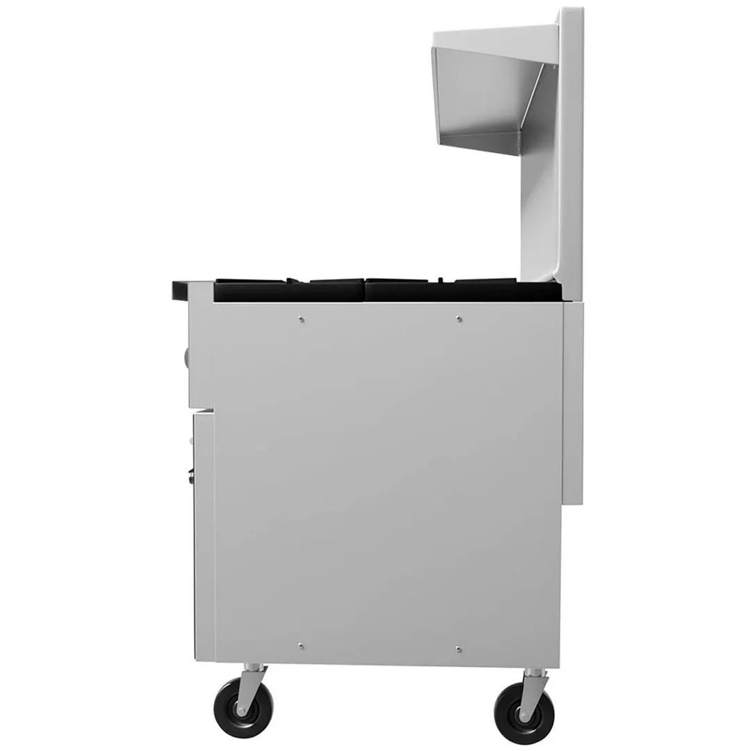 Vulcan 48C-8B 48" Gas Restaurant Range w/ (8) Open Burners, (1) Convection Oven, (1) Cabinet Base, 275.000 BTU