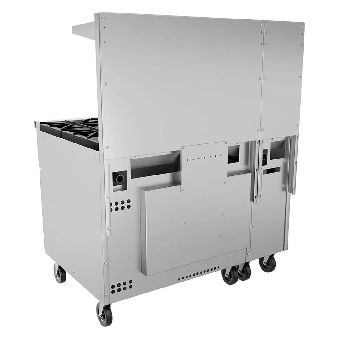 Vulcan 48S-8B 48" Gas Restaurant Range w/ (8) Open Burners, (1) Standard Oven, (1) Cabinet Base, 275.000 BTU