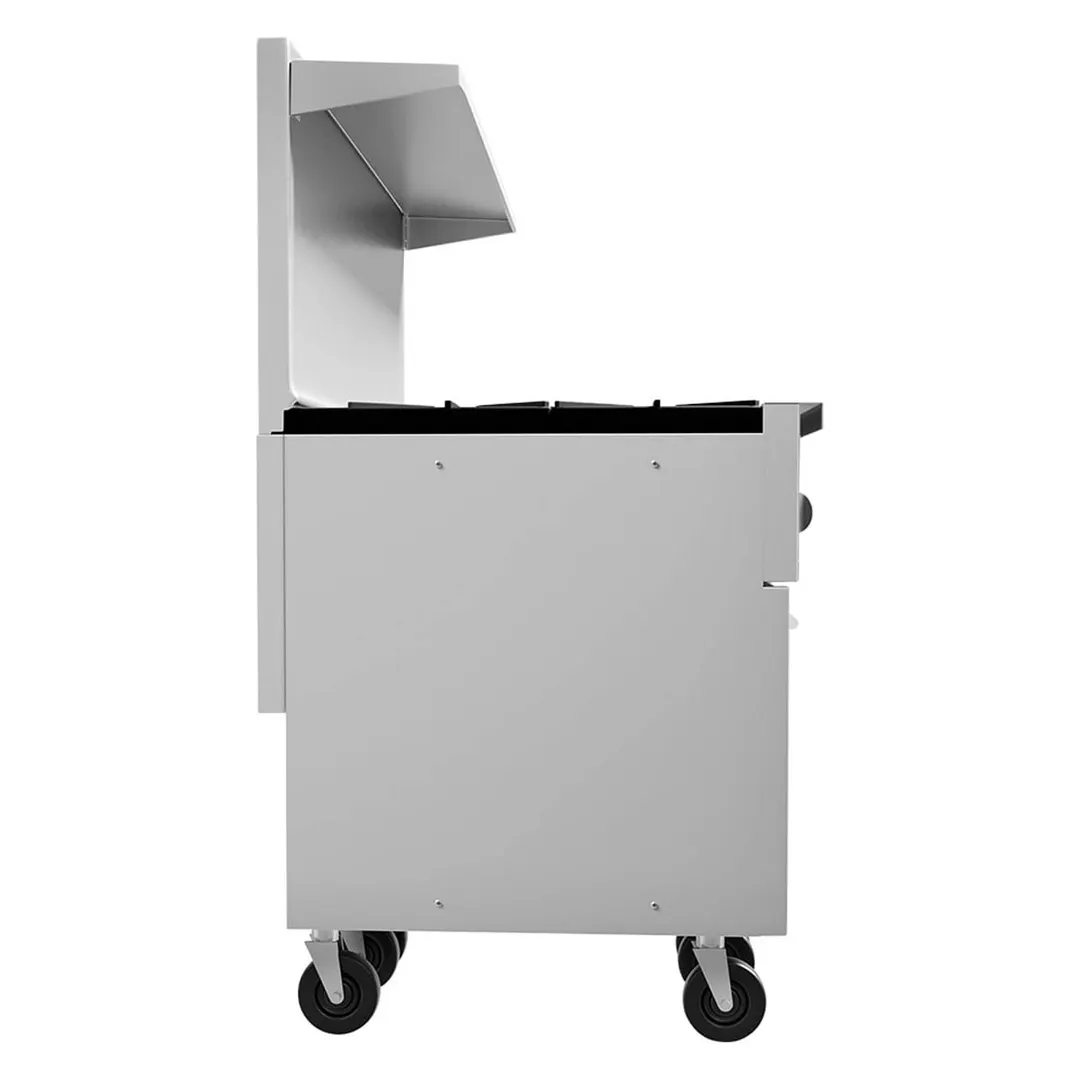 Vulcan 48S-8B 48" Gas Restaurant Range w/ (8) Open Burners, (1) Standard Oven, (1) Cabinet Base, 275.000 BTU