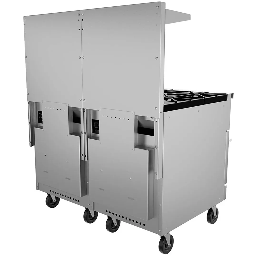 Vulcan 48SS-8B 48" Gas Restaurant Range w/ (8) Open Burners, (2) Standard Ovens, 286.000 BTU