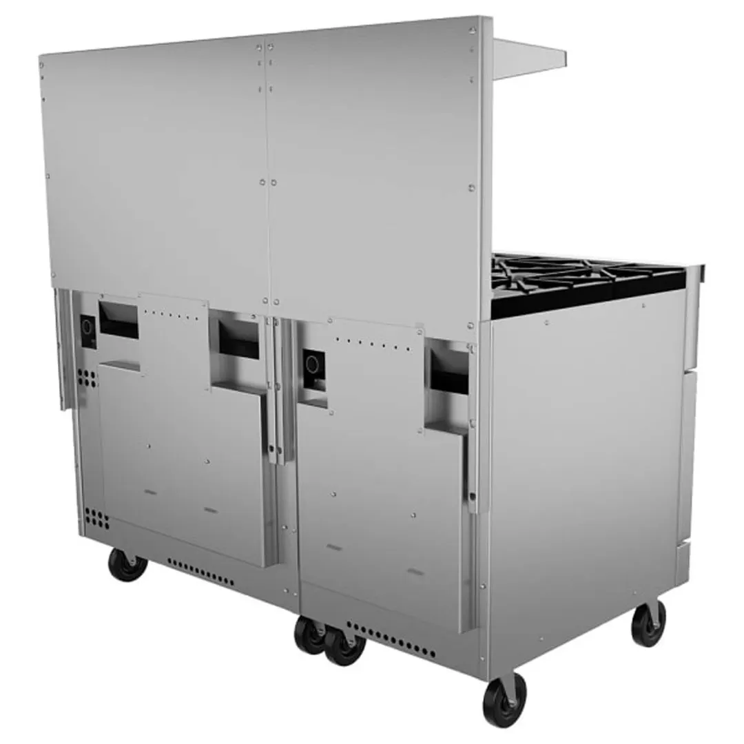 Vulcan 60SC-10B 60" Gas Restaurant Range w/ (10) Open Burners, (1) Standard Oven, (1) Convection Oven, 358.000 BTU