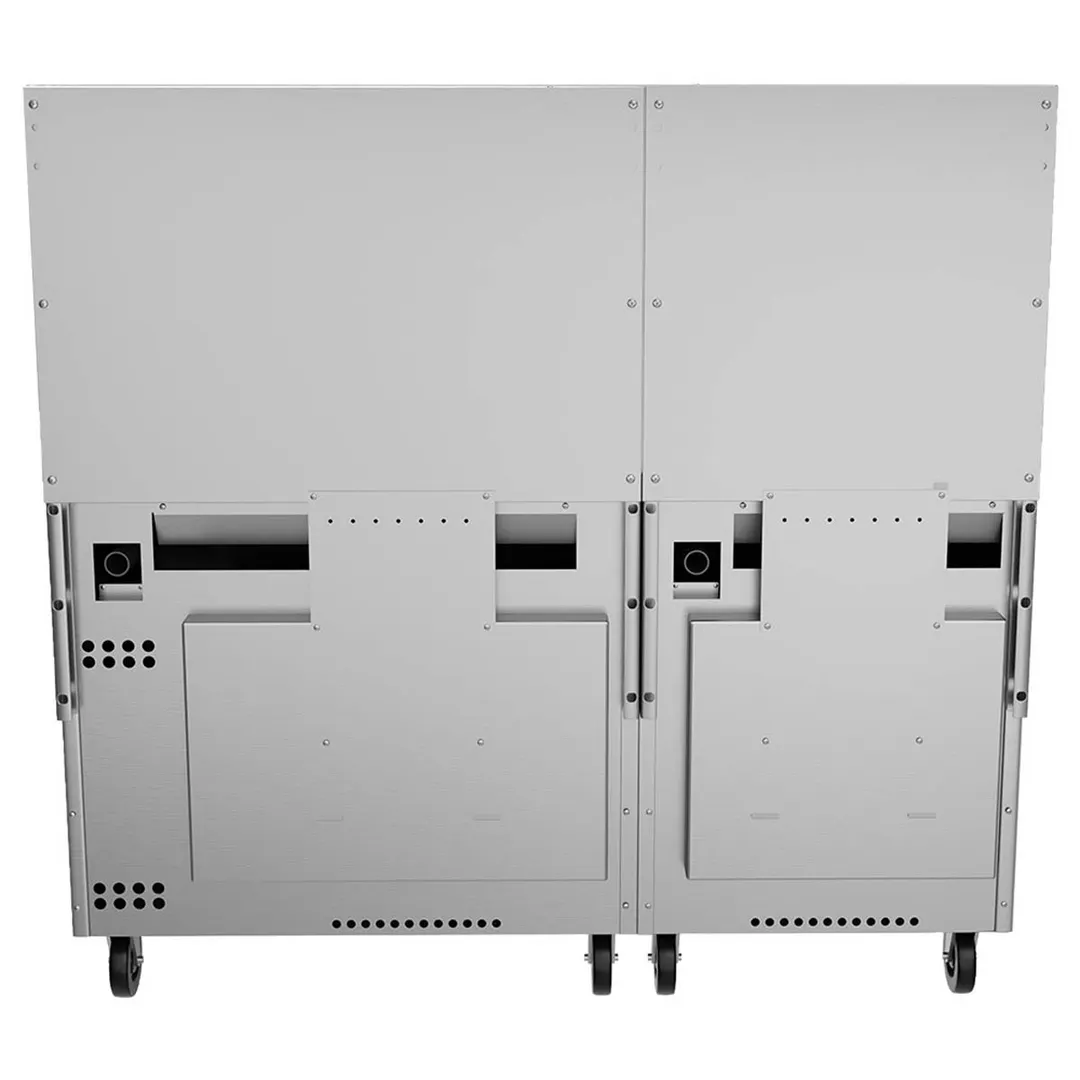 Vulcan 60SC-10B 60" Gas Restaurant Range w/ (10) Open Burners, (1) Standard Oven, (1) Convection Oven, 358.000 BTU
