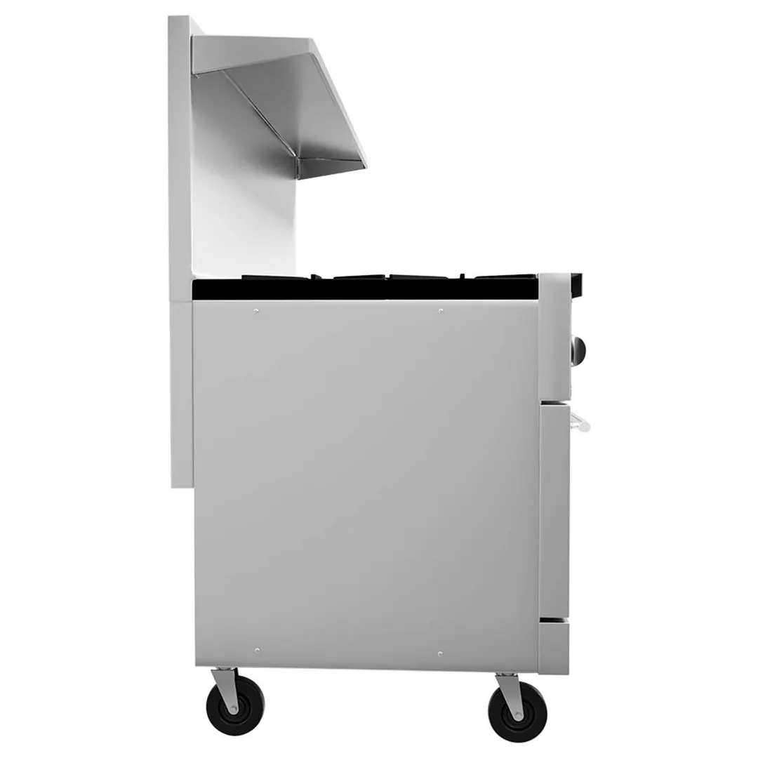 Vulcan 60SC-10B 60" Gas Restaurant Range w/ (10) Open Burners, (1) Standard Oven, (1) Convection Oven, 358.000 BTU