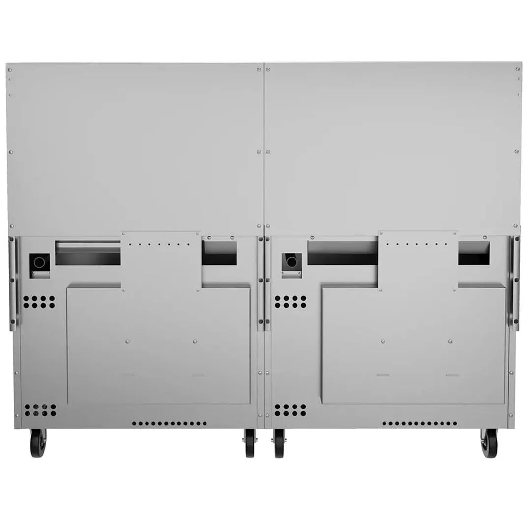 Vulcan 72CC-8B24G 72" Gas Restaurant Range w/ (8) Open Burners, 24" Griddle Right, (2) Convection Ovens, 350.000 BTU