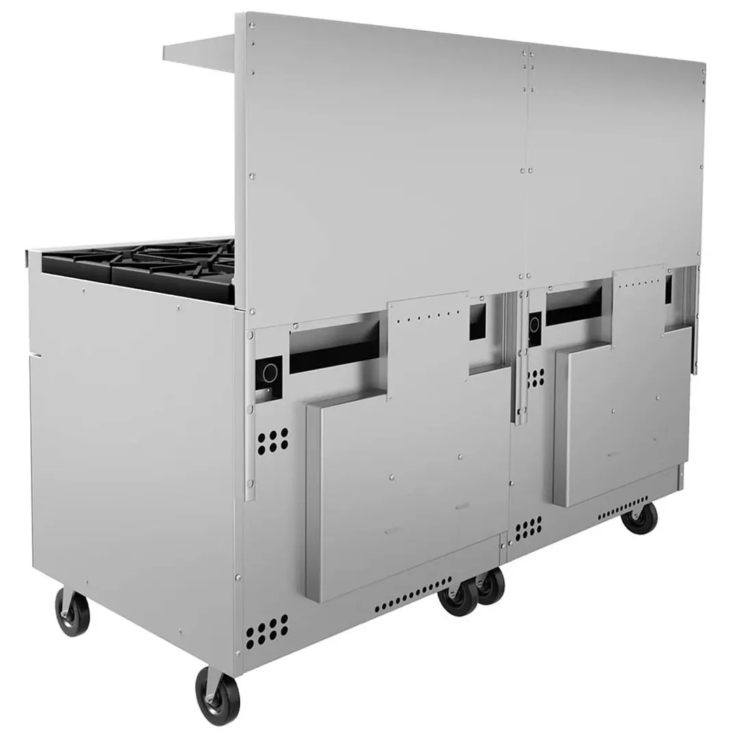 Vulcan 72SC-12B 72" Gas Restaurant Range w/ (12) Open Burners, (1) Standard Oven, (1) Convection Oven, 430.000 BTU