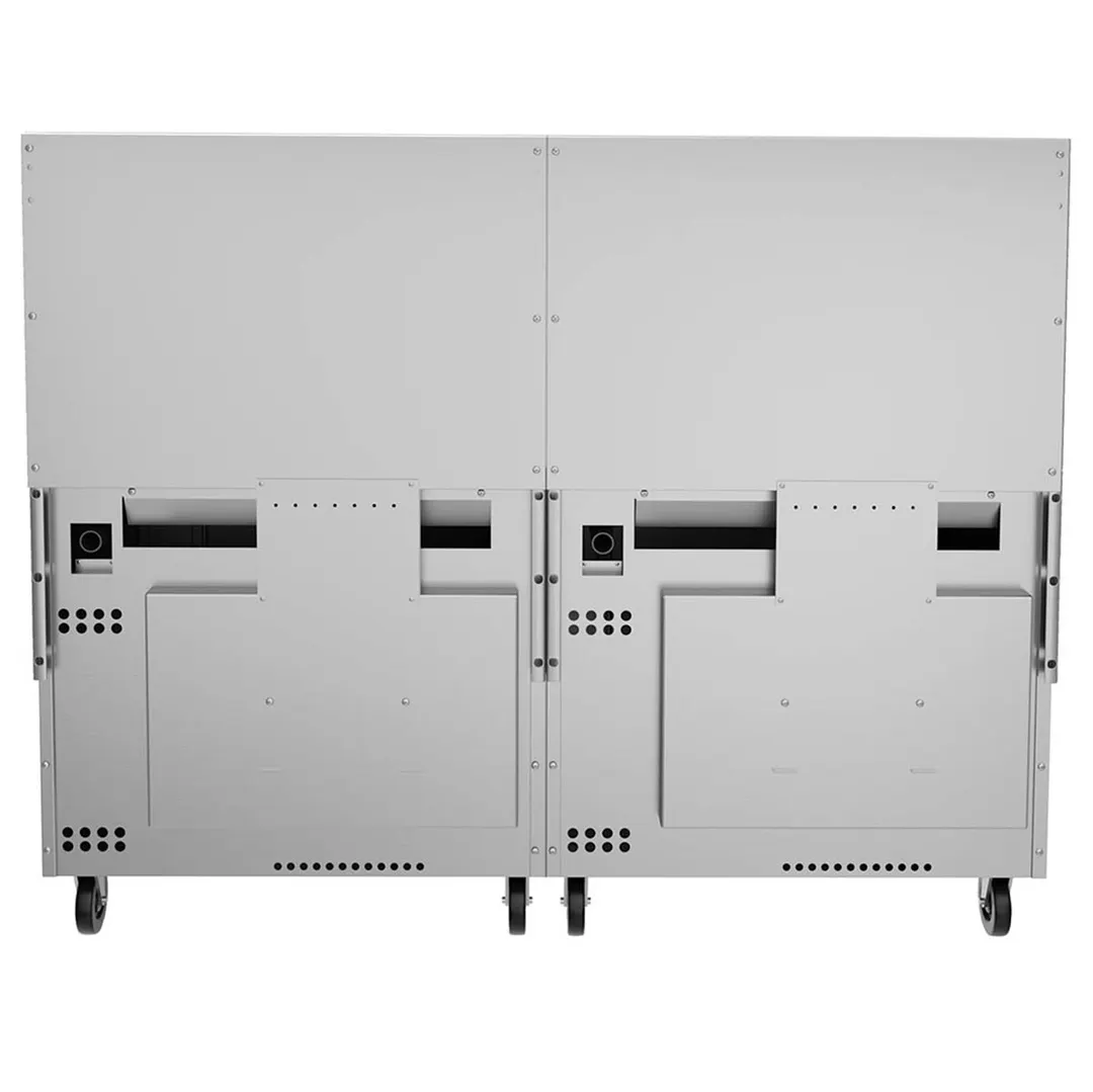 Vulcan 72SS-12B 72" Gas Restaurant Range w/ (12) Open Burners, (2) Standard Ovens, 430.000 BTU