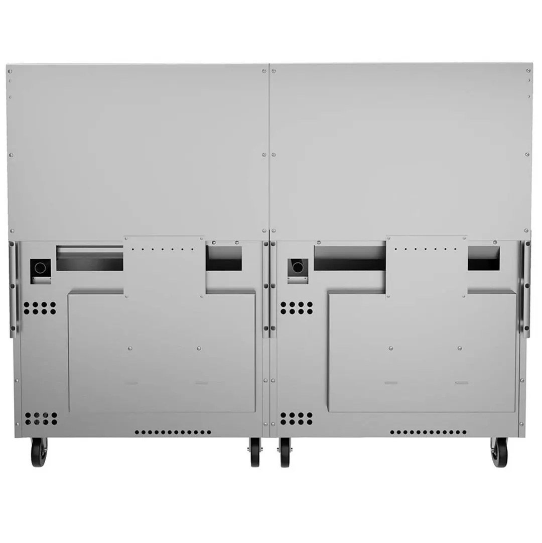 Vulcan 72SS-8B24GT 72" Gas Restaurant Range w/ (8) Open Burners, 24" Griddle Right w/ Thermostatic, (2) Standard Ovens, 350.000 BTU