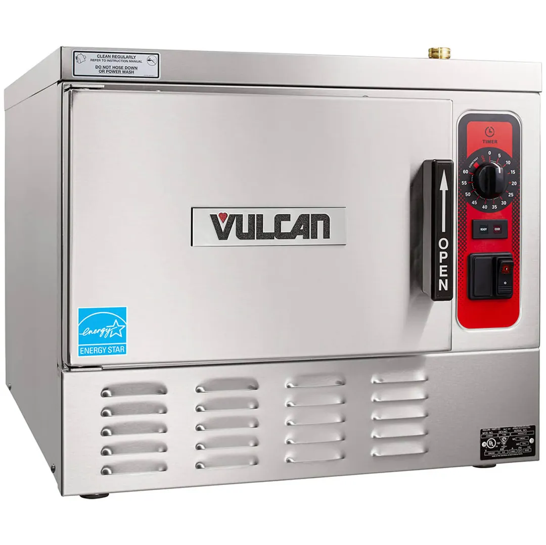 Vulcan C24EA3-LWE 3 Pan Countertop Electric Convection Steamer w/ Low Water Energy Control