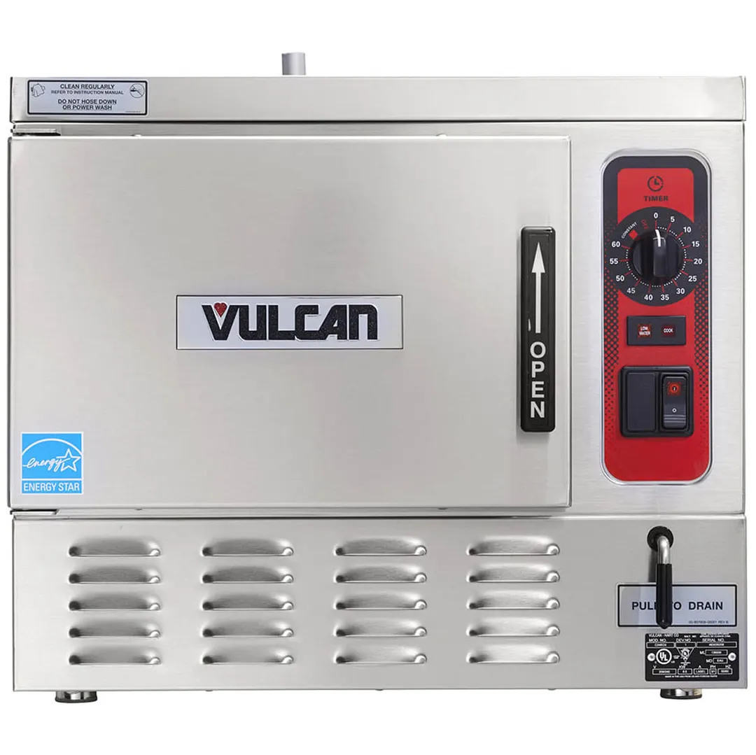Vulcan C24EO3AF 3 Pan Boilerless Electric Countertop Steamer w/ Auto-Fill, 208V/1 PH, 8 kW