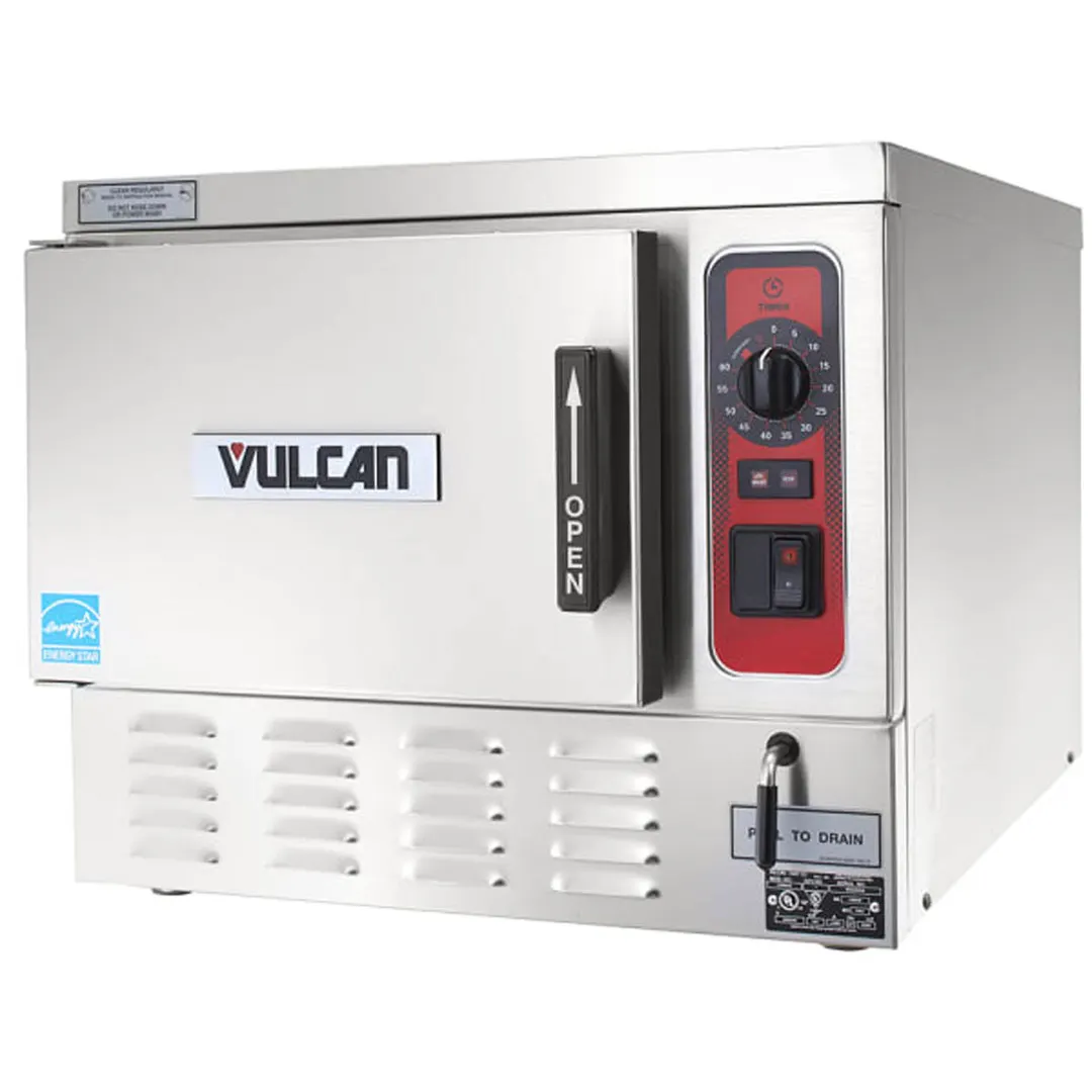Vulcan C24EO3AF 3 Pan Boilerless Electric Countertop Steamer w/ Auto-Fill, 208V/1 PH, 8 kW