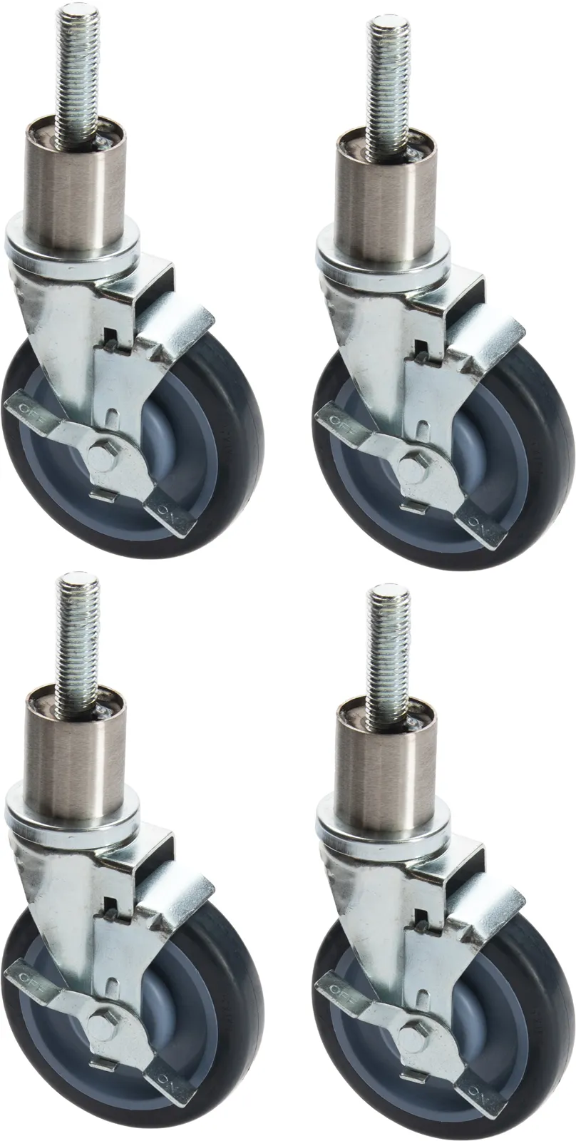 Vulcan CASTERS BP Set of 4 Adjustable Casters - 2 Locking