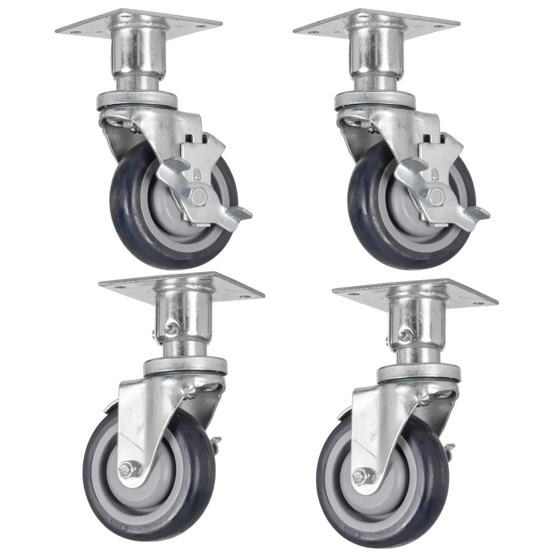 Vulcan CASTERS-PLTMNT Set of 4 Adjustable Casters, 6" Overall Height