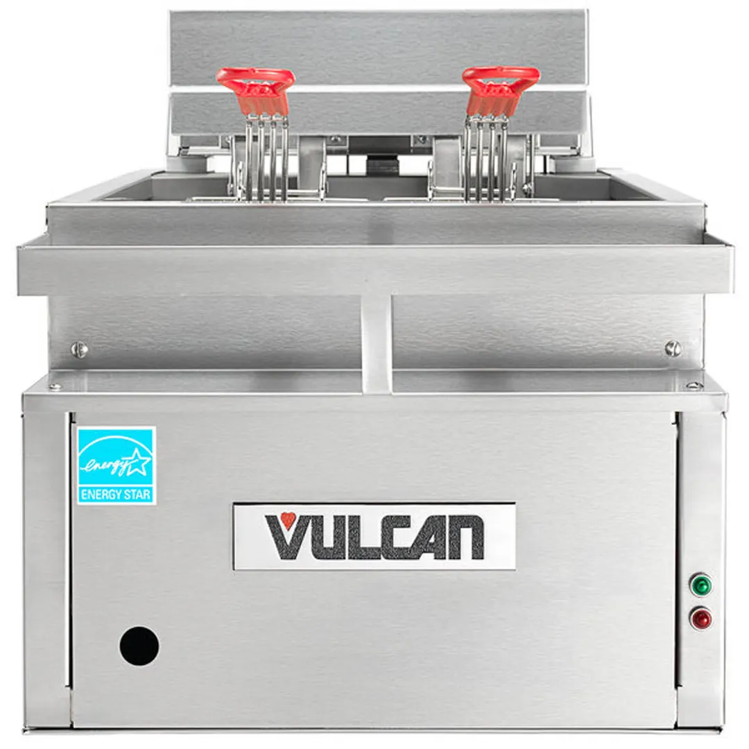 Vulcan CEF75 Full Pot Countertop Electric Fryer w/ 75-Lb. Capacity, 2 Baskets, Condiment Rail
