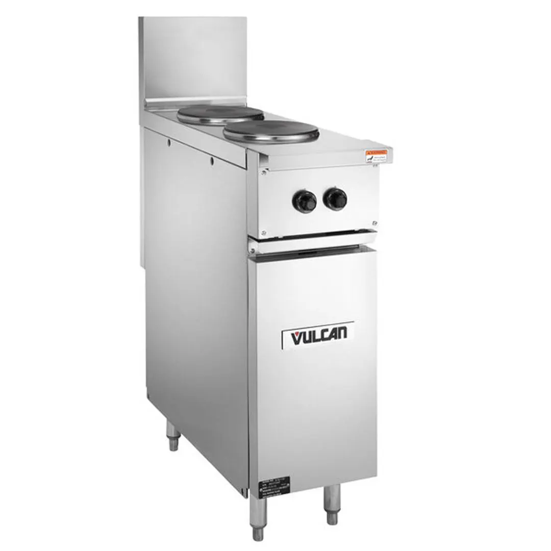 Vulcan EV12-2FP480 Expando Range, Electric, 12", (2) 2.0 Kw 9-1/2" French Plates