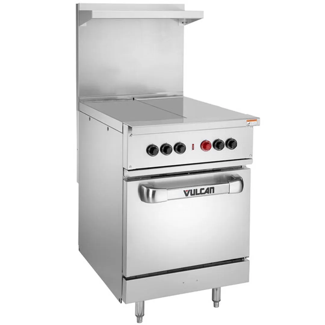 Vulcan EV24S-2HT240 Expando Range, Electric, 24", (2) Hot Tops, Solid Cast Iron