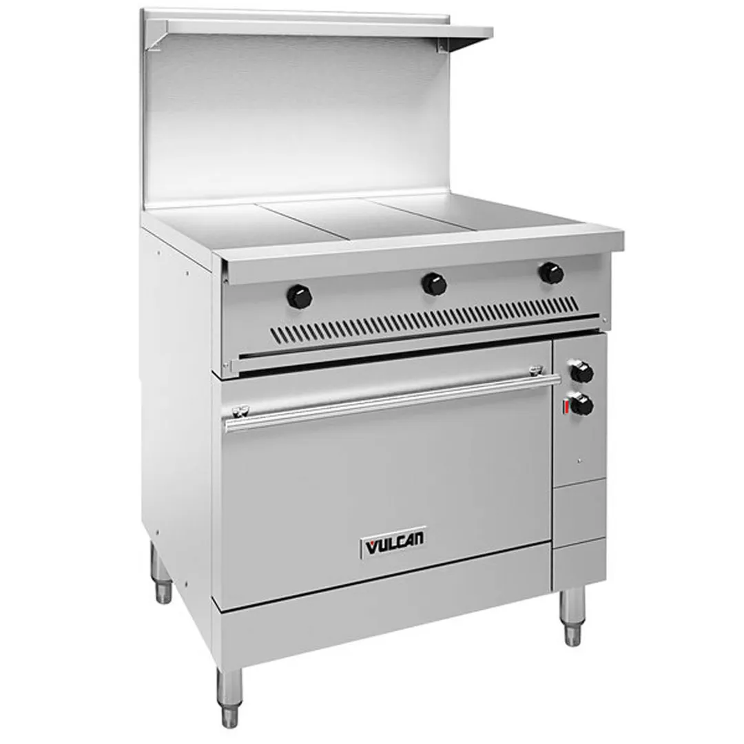 Vulcan EV36S-3HT480 Restaurant Range, Electric, 36", (3) Hot Tops