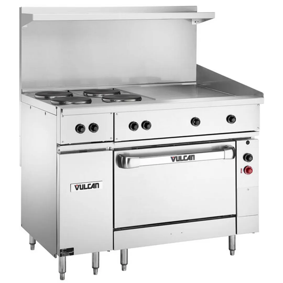Vulcan EV48S-4FP24G480 Restaurant Range, Electric, 48"