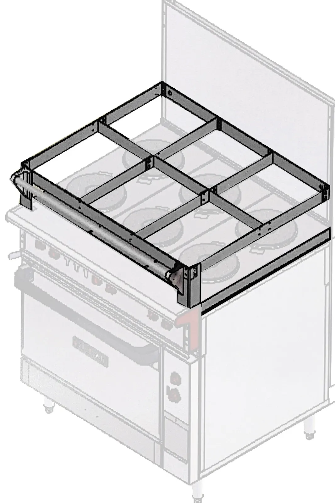 Vulcan MARINE-EV36 Marine Package: Sea Rails, Oven Lock