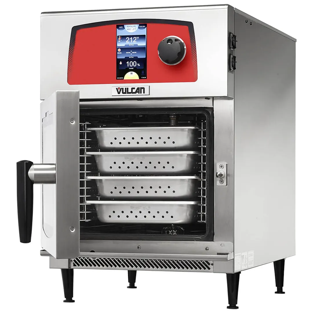 Vulcan MINI-JET Mini Size 4 Pan Electric Combi Oven w/ Touch & Knob Controls, Boilerless, 208V