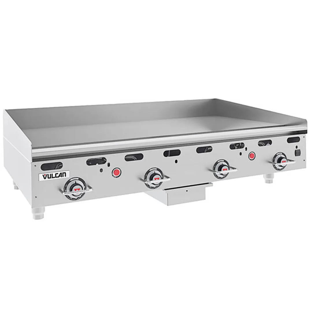 Vulcan MSA48-30 48" Countertop Gas Griddle, Snap-Action Thermostat, 30" Deep, 108.000 BTU