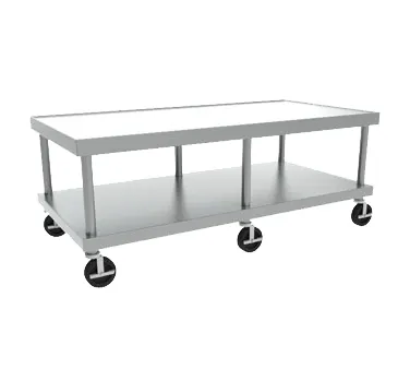 Vulcan STAND/C-72 Mobile Equipment Stand w/ Undershelf, 73"W x 24"H, 1/2" Marine Edge