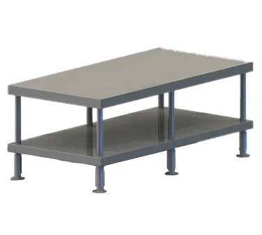 Vulcan STAND/F-VCCB72 Equipment Stand w/ Open Base with Undershelf, 73"W x 23"H, Feet