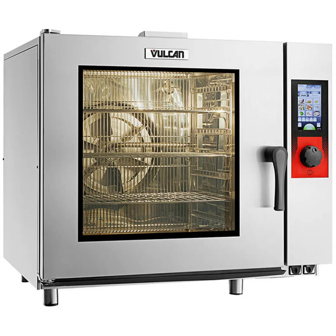 Vulcan TCM-61G-NAT/LP Half Size 6 Pan Gas Combi Oven w/ Touch Controls, Boilerless, 56.000 BTU