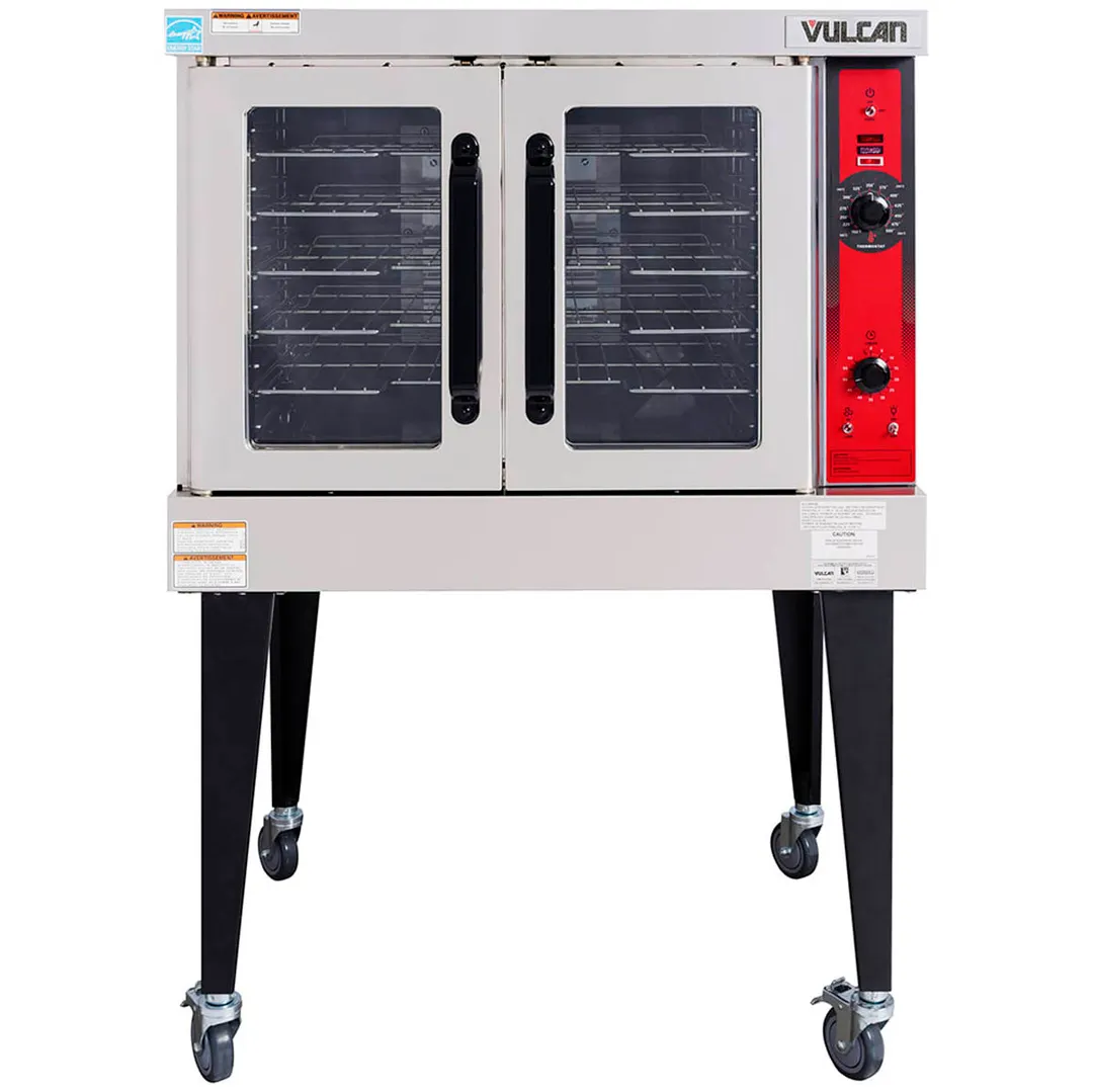 Vulcan VC4EC Full Size Electric Convection Oven with Single Deck, Computer Controls