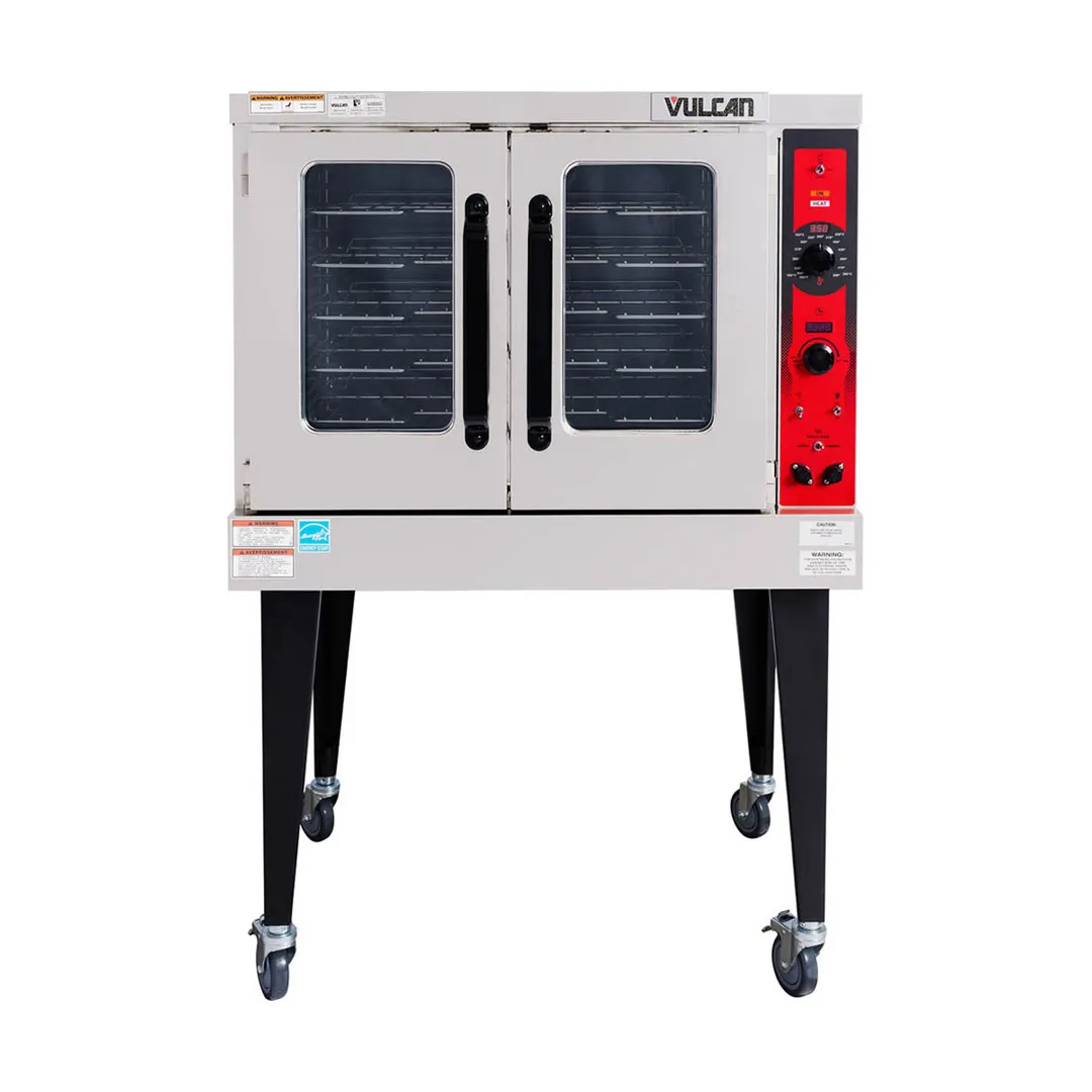 Vulcan VC5ED Full Size Electric Convection Oven with Single Deck, Solid State Controls, 12.5 kW