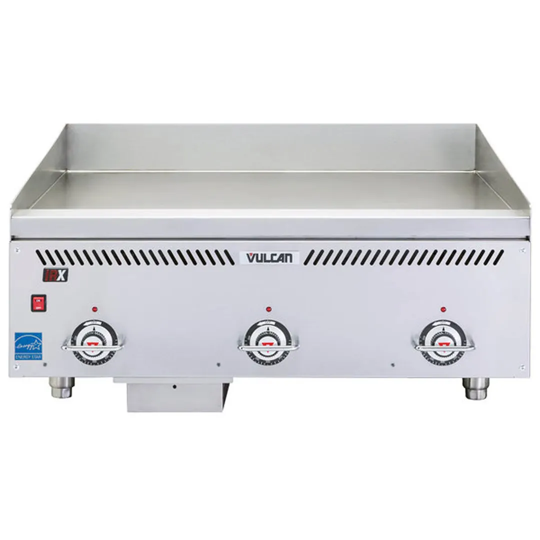 Vulcan VCCG36-IR 36" Countertop Gas Griddle, Infrared Burners, 1" Chrome Plate, 72.000 BTU