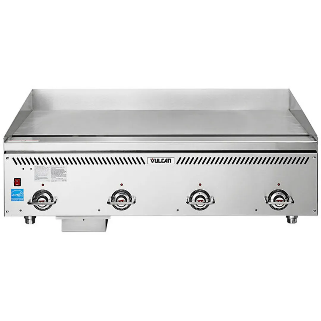 Vulcan VCCG48-AS 48" Countertop Gas Griddle, Atmospheric Burners, 1" Steel Plate, 120.000 BTU