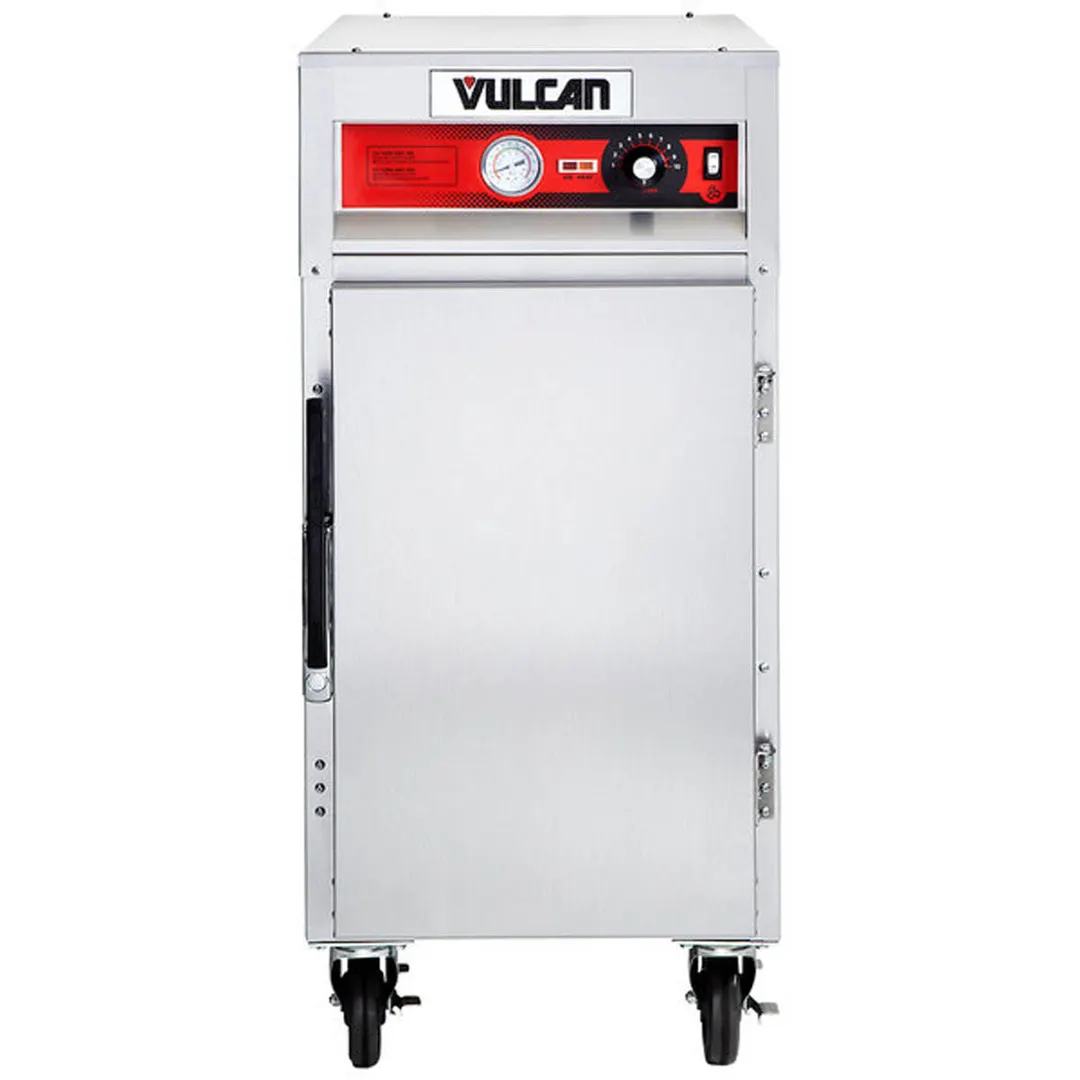 Vulcan VHP7 1-Section 1-Door Solid Heated Holding Cabinet, 7-Pan Capacity, All Stainless Steel, Top-Mounted Heater